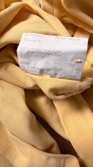 Polo Thomas Burberry Manga Corta Amarillo L