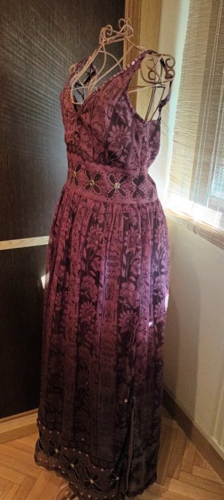 Vestido largo morado talla M