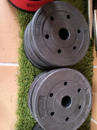 8 dischi per manubri da 1,5 kg