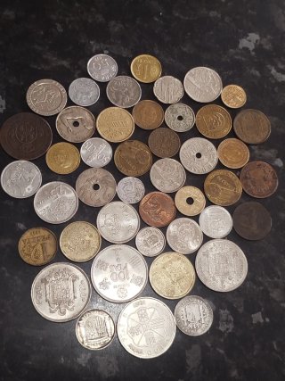 Colección de monedas históricas España