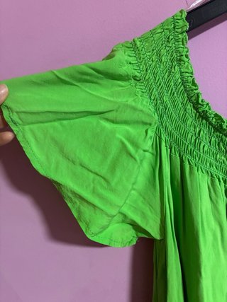 Vestido verde largo