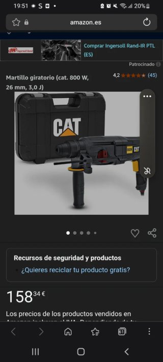 Martillo giratorio CAT 800W