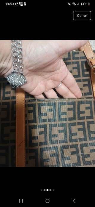 Bolso Fendi Praline Beige/Marrón