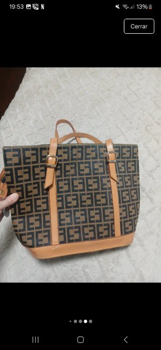 Bolso Fendi Praline Beige/Marrón