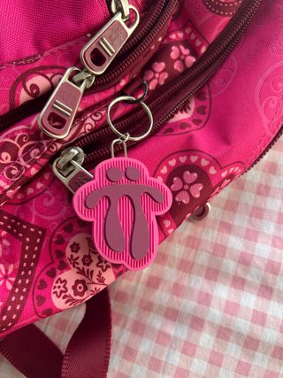 Mochila Totto Corazones Rosa y Morado