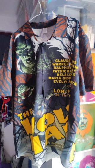 Camisa Hawaiana El Hombre Lobo Clásica