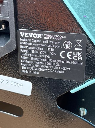 Prensa de Calor VEVOR para Tazas