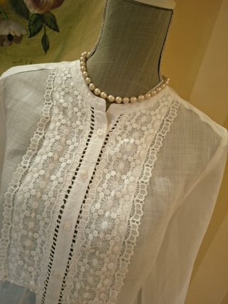 Blusa Yera Blanca con Encaje