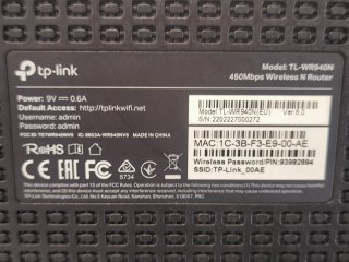 Router TP-Link Negro con Antenas