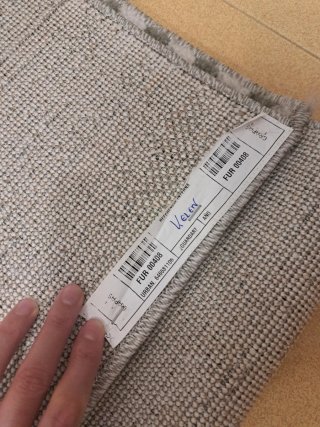 Alfombra moderna gris y blanca 120x180