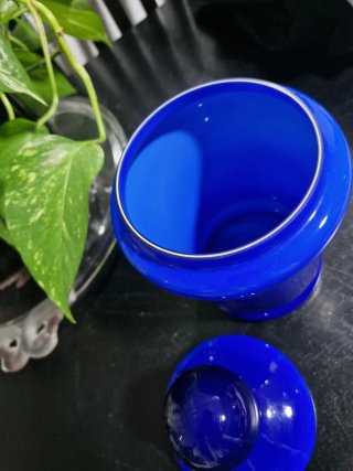 Bote Opalina Azul J. Cervera Vintage