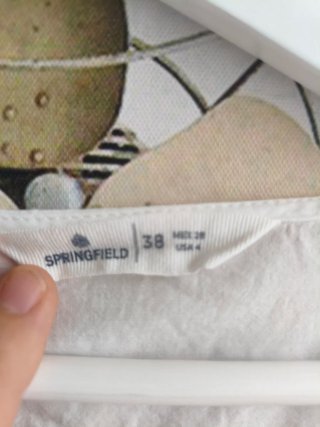 Blusa Springfield blanca bordada