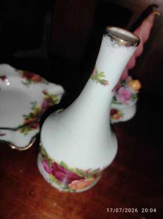Royal Albert Rose Porcelana Adornos