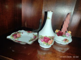 Royal Albert Rose Porcelana Adornos
