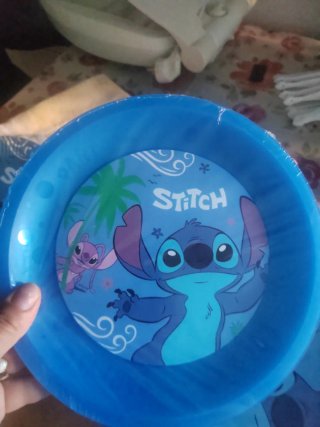 Platos de fiesta Stitch (papel y plástico)