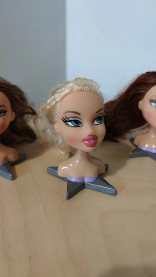 Cabezas de muñecas Bratz (3 unidades)