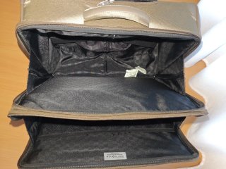 Maletín de viaje Samsonite beige/marrón