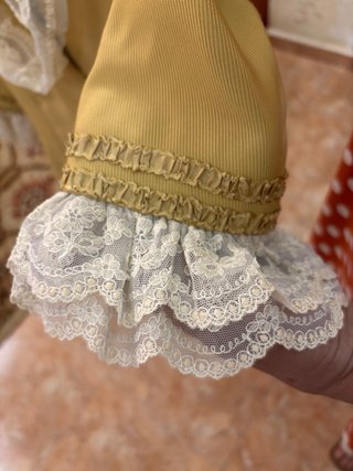 Traje Fallera S. XVIII Verde y Dorado