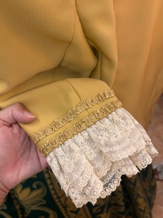 Traje Fallera S. XVIII Verde y Dorado