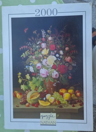Puzzle 2000 piezas Nathan Flores y Frutas