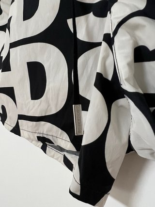 Dsquared2 Pantaloncini L Monogram Nero Bianco
