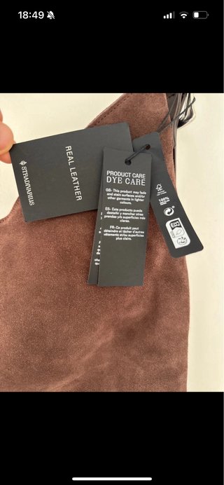 Bolso de ante marrón