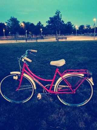 Bicicleta Retro Rosa