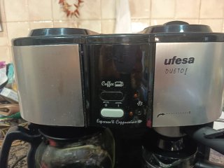 Cafetera Ufesa Dueto Negra