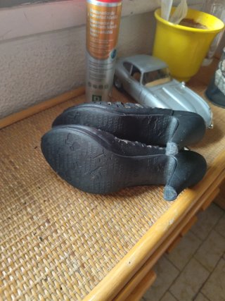 Zapatos de tacón negros verano
