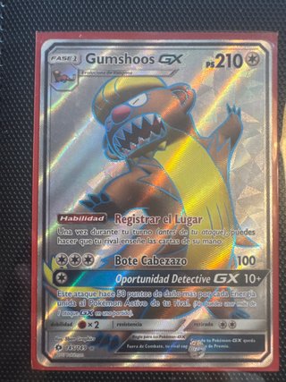 Carta Pokémon Gumshoos GX 145/149 Español
