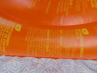 Flotador inflable Nabaiji naranja