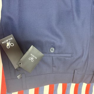 Pantalón de traje azul marino Silbon a estrenar