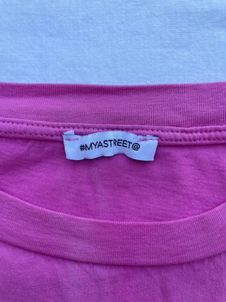 T-shirt cropped fucsia Made in Italy