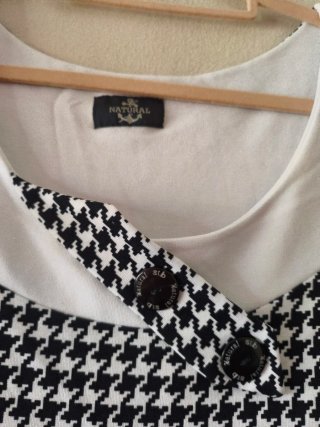 Vestido elegante pata de gallo talla XXL como L