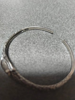 Pulsera plata diseño búho