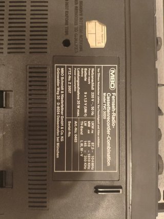 MBO TVC 3020 Radio Cassette TV Portátil Vintage