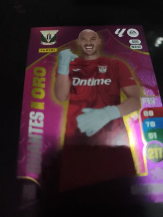 Carta Fútbol Panini Guantes de Oro