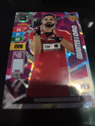 Carta Fútbol Panini Guantes de Oro