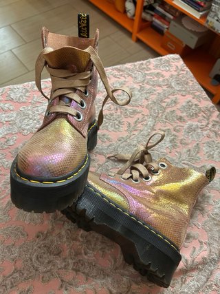 Dr. Martens Alti donna oro/rosa