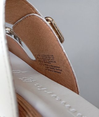 Sandalias Plataforma Tamaris Blanco Piel Talla 36