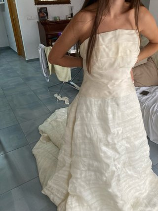 Traje de Novia Palabra de Honor Beige