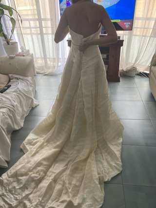 Traje de Novia Palabra de Honor Beige