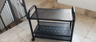 Mesa Metálica tv  Negro 3Niveles
