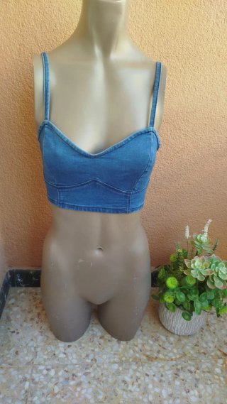 Top vaquero talla s