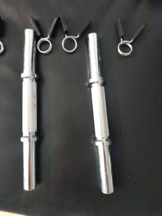 Barre di manubri con ferma dischi