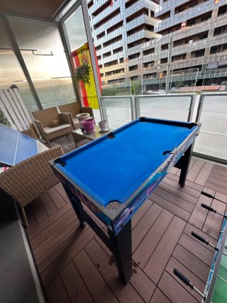 Futbolín Multijuego: Billar, Pin Pong, Hockey, Bol