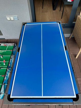 Futbolín Multijuego: Billar, Pin Pong, Hockey, Bol