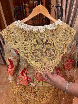 Traje Fallera S.XVIII blanco con dos corpiños