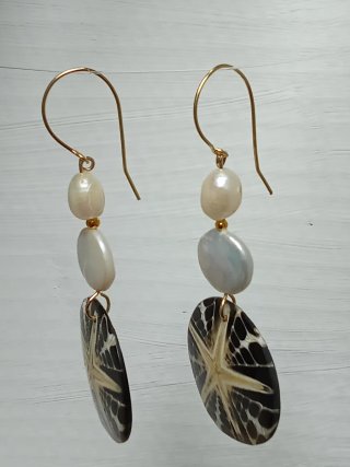 Pendientes Perlas Barrocas y Estrella de Mar