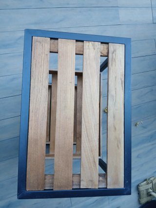 Carrito Auxiliar madera y hierro.